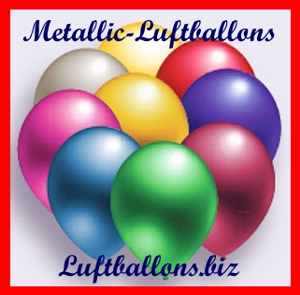 Luftballons in Metallic-Farben