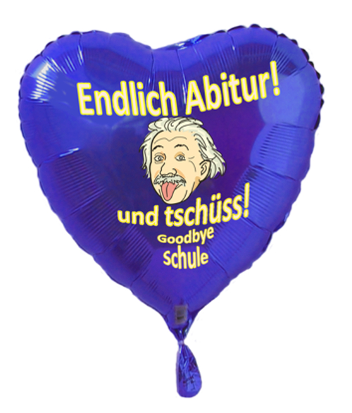 Luftballon Endlich Abitur! und tschüss Schule