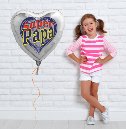 Super Papa Luftballon zum Vatertag