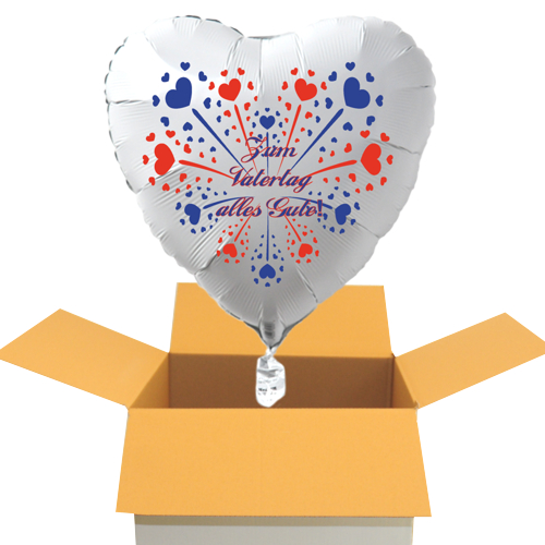 Zum VBatertag alles Gute! Herzluftballon mit Helium
